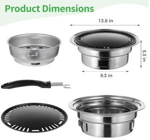 Barbecue coréen réutilisable antiadhésif en acier inoxydable pour le camping en <span class=keywords><strong>extérieur</strong></span> et la cuisson en intérieur lors de fêtes - Product Image 5