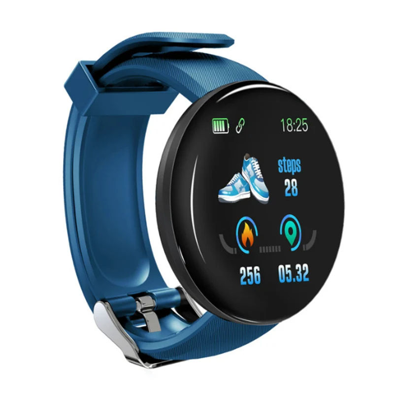 D18 Smart Watch - Heart Rate, Blood Pressure & Fitness Tracker