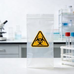 Bolsas desechables para muestras al por mayor, bolsas de seguridad biológica para muestras, gruesas y resistentes - Product Image 3