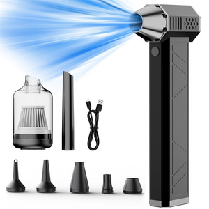 CROSSGUN <span class=keywords><strong>Aspirateur</strong></span> et <span class=keywords><strong>souffleur</strong></span> d'air portable pour voiture 2-en-1 - Nettoyeur intérieur <span class=keywords><strong>de</strong></span> voiture rechargeable haute puissance, mini, humide/sec - Product Image 1