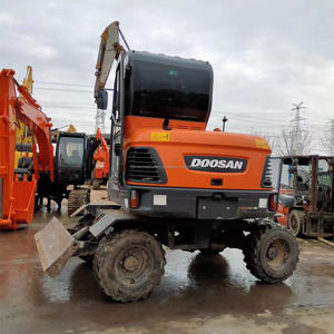 Maquinaria de ingeniería y construcción usada, excavadora de ruedas de goma, excavadora sobre ruedas DOOSAN DX60W - Product Image 5