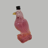Carafe en verre en forme d'aigle/faucon pour vin et whisky, bouteille à liqueur en cristal artisanale, cadeau de luxe et décoration de bar