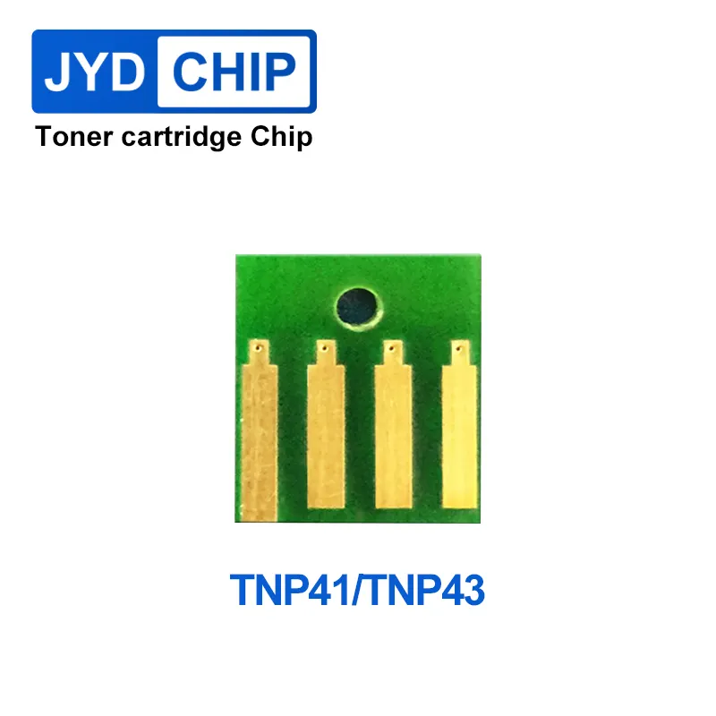 אספקת JYD-Min3320 באיכות גבוהה מדפסת מחסנית שבב איפוס TNP41 TNP43 תואם עבור דקות bizhub 3320 טונר שבב מילוי