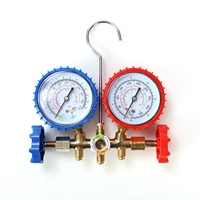 RN R134a R22 R12 R502 Zweiwege-Manometer Kältetechnik HVAC-Messgerät Ventil Zeigeranzeige Manometer-Set