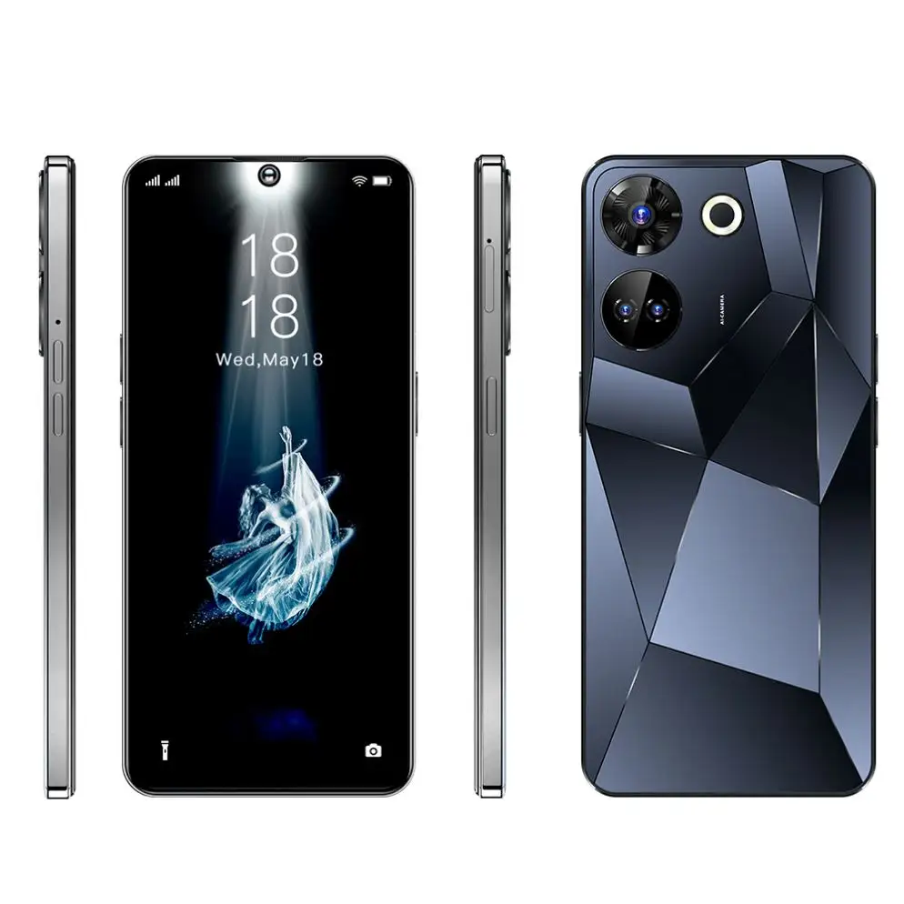 2024 Cross border Global Edition C24 Pro Smartphones 16+1tb 7.3 inch HD+screen Dual Sim tceno Android10.0 mobile phone
