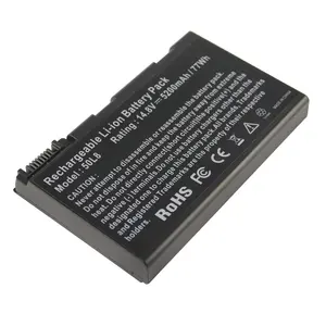 Laptop Computer Replacement Battery 14.8V 5200mAh 8 zellen For ACER BATBL50L8 3100 3690 5210 5650 9810