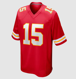 Camiseta de Fútbol en Oferta # 15 Mahomes # 10 Pacheco # Camiseta Roja de los Kansas City Chiefs para Hombre, Número 87 Kelce - Product Image 4