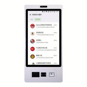 24inch thanh toán kiosk tự đặt hàng kiosk trong nhà hàng tiền mặt POS thứ tự số tường-gắn thông tin kiosk - Product Image 1
