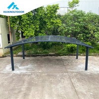 Production UV 2 abris de stationnement extérieurs pour voitures Toit d'auvent en aluminium Garage abri pour vélos Abri de voiture