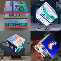 Schermo LED Cubo Elettronico RGB Magico a Colori per Interni ed Esterni, Display Pubblicitario per Negozi, Parete Video LED
