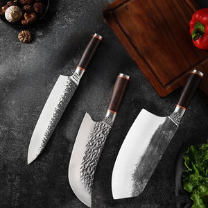 Professionale cucina Chef macellaio Set di coltelli fatti a mano in acciaio 5 cr15 con manico in legno e guaina in pelle per carne grande coltello - Product Image 3