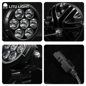 Lámpara Led Redonda para Conducción de Motocicleta, Faro de Punto Blanco, IP68, Impermeable, <span class=keywords><strong>4x4</strong></span>, 60W - Product Image 3