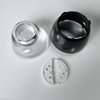 Lentille optique PMMA COB LED 75 mm 50 degrés pour éclairage PAR haute puissance, projecteur de scène, éclairage sur rail, projecteur