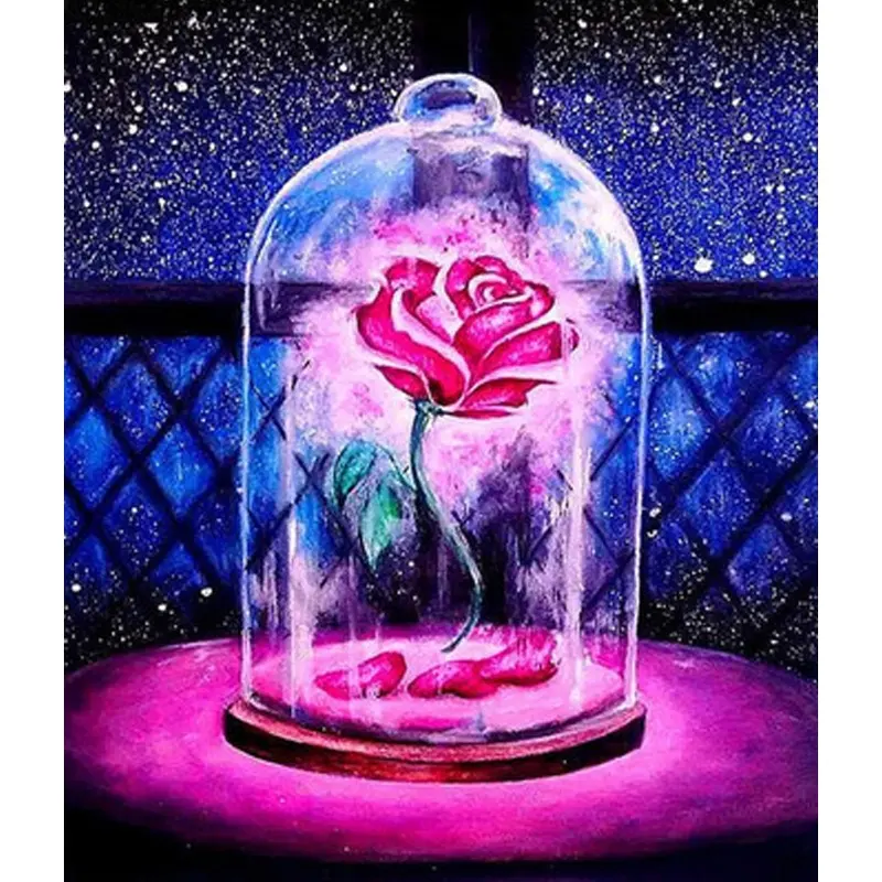 5D DIY Landscape Diamond Painting Flower Rose Seascape Kit Mosaic Art Pictures Embroidery Home Decor