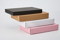 Boîtes d'expédition personnalisées en papier kraft ondulé avec logo, formes sur mesure, matériaux recyclés, pour bijoux, fleurs, grand format, avec revêtement UV