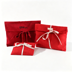 Bolsa de Terciopelo Ecológica Personalizada al por Mayor con Cinta para Guardar Ropa, Bolsos, Carteras y Libros - Product Image 5