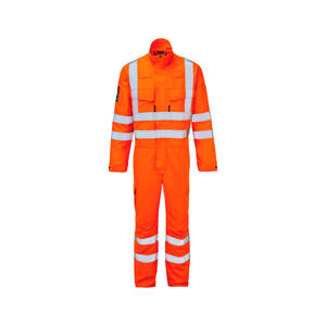 Overoles de Trabajo Resistentes al Agua, Transpirables y Resistentes al Viento para Hombre, con Tiras Reflectantes de Alta Visibilidad, Tela de Algodón Resistente a Desgarros - Product Image 1