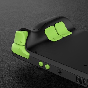 EXtremeRate – Boutons de remplacement complets personnalisés verts (D-pad, gâchettes, touches d'action) pour console portable Steam Deck LCD - Product Image 5