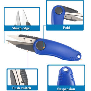 Ciseaux pliants multifonctionnels en acier inoxydable de type crevette pour la pêche, pour couper la ligne, les crevettes et les poissons - Vente en gros - Product Image 4