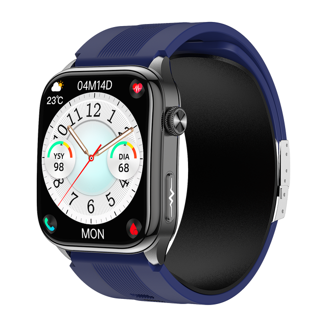 FitCloudPro MF30 Adult Health Smart Watch with Air Pump Blood Pressure Monitor ECG Heart Rate Tracker IP66 Waterproof Smartwatch
