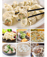 Machine à fabriquer des samosas, dumplings, empanadas, raviolis, pelmeni de 10 cm et 14 cm, marque HD, pour usage en restaurant, entièrement automatique, moteur 304 en acier inoxydable