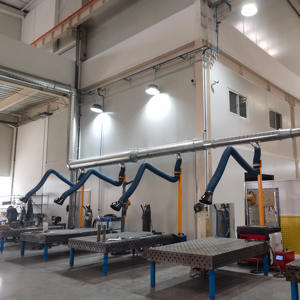 Extracteur de fumées de soudage Oujing Laboratory avec bras flexible, régulateur de volume d'air, en acier au carbone, bras d'extraction de 5 m - Product Image 5