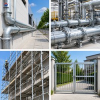 Lista de Precios de Tuberías de Acero Galvanizado por Inmersión en Caliente, Redondas, de 13 mm a 300 mm de Diámetro Exterior, para Agua, Gas y Construcción, Venta al por Mayor, Proveedor de Fábrica OEM