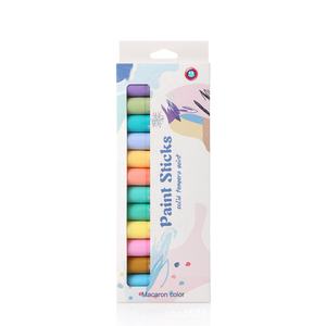 Bâtons de <span class=keywords><strong>peinture</strong></span> 12 couleurs ensemble Pastel salle de classe fournitures scolaires dessiner <span class=keywords><strong>peinture</strong></span> papier bois céramique toile séchage rapide sans désordre - Product Image 4