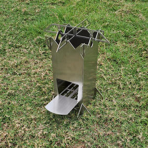 Estufa Rocket Plegable de Acero Inoxidable, Simple, Multicombustible, de Carbón, Portátil, 10L, Impermeable, para Camping y Escalada al Aire Libre - Product Image 4