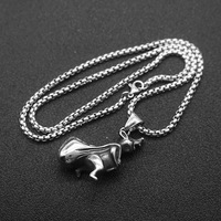 Kalung Liontin Naga Simpul Celtic Mitologi Gotik Lapis Emas 18k PVD Baja Tahan Karat Perhiasan Fashion Berkualitas untuk Pria Grosir