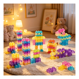 Blocs de construction sensoriels souples Montessori en TPE, jouet éducatif de voyage pour tout-petits, puzzle de construction, entraînement de la préhension - Product Image 5