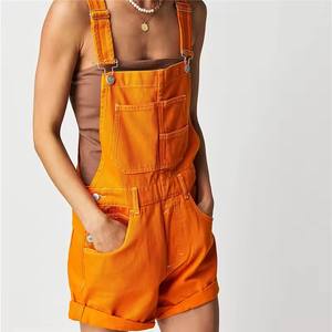 King Mcgreen Star Cowboy Strap Jumpsuit Shorts Denim Bolsillo suelto Correa para el hombro Jeans Overoles para mujeres <span class=keywords><strong>Ropa</strong></span> de mujer <span class=keywords><strong>juvenil</strong></span> - Product Image 1