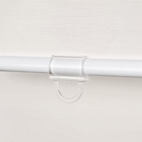 Stores enrouleurs sans fil semi-occultants en tissu blanc pour bureau et étude, sur mesure, avec rail cassette intégré