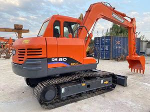 Excavatrice Doosan d'occasion de haute qualité à bas prix DH80 8TON Mini pelle DOOSAN 80 à vendre - Product Image 3