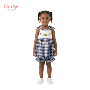 Nueva Colección de Ropa Infantil para Regreso a Clases, Conjuntos de Algodón con Bordado para Niñas, Trajes de Verano - Product Image 2