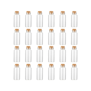 Vente en gros de mini-bouteilles à vœux 5ml 10ml 15ml 20ml 25ml, flacons en verre, logo personnalisé, emballage cosmétique en verre transparent, impression à l'écran - Product Image 1