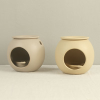 Brûleur d'encens et de cire fondue en céramique mate, style nordique, pour huiles essentielles et aromathérapie, usage domestique et hôtelier, articles décoratifs d'encens, Chine