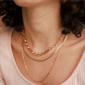 Collar de serpiente de acero a prueba de agua para hombre, grueso, venta al por mayor, moda, Simple, liso, acero inoxidable, serpiente plana, cadena de espiga, joyería - Product Image 5