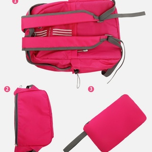 High Quality Stylish Polyester <b>Student</b> <b>Backpack</b> Custom Logo Foldable Nylon Waterproof Leisure Travel Outdoors School Bag for - Product Image 3