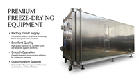 Industriële vriesdrooginstallatie SUS304 materiaal 380V/220V spanning QS-FD-100 model voor fruit- en groenteverwerkingsbedrijven