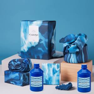 Khy <span class=keywords><strong>cyanotype</strong></span> amzzon ชุดย้อมสีสำหรับผู้ใหญ่และกลุ่มผ้า DIY แบบกำหนดเองสำหรับวัสดุผ้าสีอุปกรณ์ศิลปะ - Product Image 2