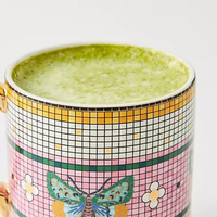 Mug en céramique fine de luxe, mosaïque dorée, bougie à mèche en bois, fournitures de fabrication de bougies DIY, carton pour la rentrée scolaire