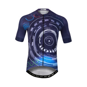 Tenue de cyclisme élégante et imprimée avec coussinets antichoc 3D et détails antidérapants pour hommes et femmes pratiquant le cyclisme en plein air en été - Product Image 1