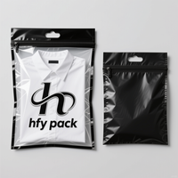 Pochette zippée mate dépolie durable pour sweats à capuche, t-shirts et maillots de bain, avec impression de logo personnalisée en usine