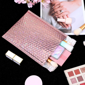 Poly Bubble Mailing Envelopes 500PCS 15x20cm Waterproof Gold Foil Padded Eco-Friendly <b>Logistics</b> <b>Packaging</b> - Product Image 1