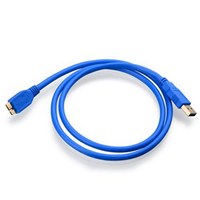 Câble USB 3.0 mâle vers micro B mâle, personnalisé, crossover actif optique, bricolage, gauche, haut, bas, en forme de L, angle droit à 90 degrés
