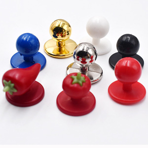 Wholesale Cheap Price Round Shape <strong>Gold</strong> Silver White Black Kitchen Restaurant Uniform Plastic Nylon Chef <strong>Button</strong> - Product Image 1