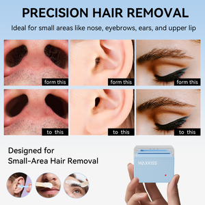 In stock Best Selling Nasal Ear <b>Hair</b> <b>Removal</b> <b>Wax</b> Heater Kit Portable Mini <b>Wax</b> Warmer Machine <b>Wax</b> Kit <b>for</b> Eyebrow Shaping - Product Image 2