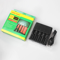 Chargeur de batterie intelligent à 4 emplacements pour batteries Li-ion 18650/26650/14500/16340, caméra, entrée USB DC, alimentation automatique, certifié CE/ROHS