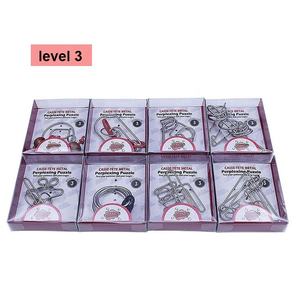 Classic 24/set Brain Toy Metal Wire bagging Puzzle rompicapo anelli magici Perplexing IQ Puzzle gioco intelligenza giocattoli - Product Image 4